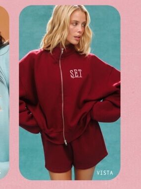 Zip-Up Sweatshirt Jacket - Multiple Colors